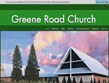 Tablet Screenshot of greeneroadchurch.org